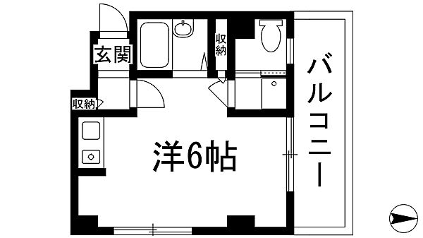 ルミエール逆瀬 ｜兵庫県宝塚市小林1丁目(賃貸マンション1R・3階・24.00㎡)の写真 その2