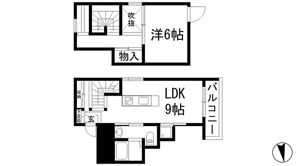 キャトルセゾン ｜兵庫県西宮市門戸西町(賃貸マンション1LDK・3階・40.68㎡)の写真 その2