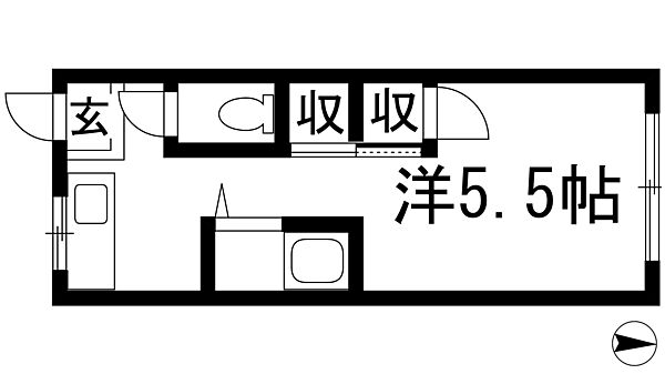 第二平和荘 ｜大阪府池田市豊島北2丁目(賃貸マンション1K・2階・17.36㎡)の写真 その2