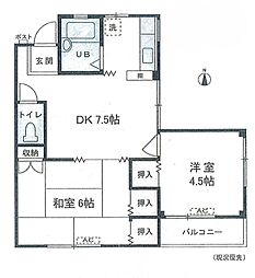 間取図画像 2DK