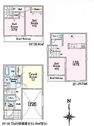 物件画像 八王子市平岡町23-2期　全２棟