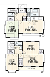 多摩市連光寺6丁目〜リフォーム済住宅〜 4LDKの間取り