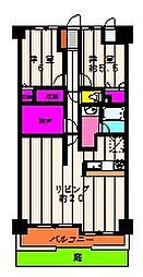 ルピナス鶴川サウスステージ 2SLDKの間取図画像