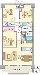 アンビエント枚方公園 3LDKの間取図画像
