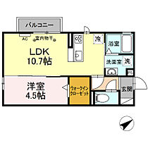 ドルチェ カーサ 205 ｜ 静岡県焼津市東小川2丁目（賃貸アパート1LDK・2階・37.78㎡） その2