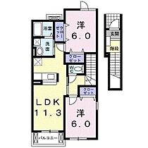 プラシードＢ 201 ｜ 静岡県榛原郡吉田町住吉（賃貸アパート2LDK・2階・58.48㎡） その2