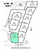 区画図：土地面積36超　3方向の公道に面した陽当り良好な区画