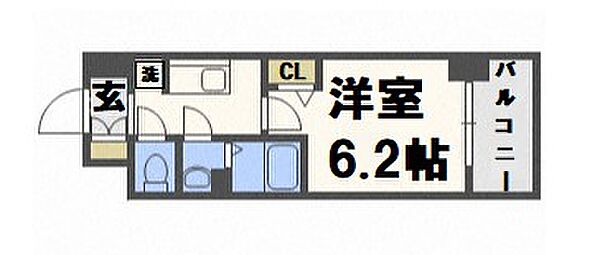 アドバンス大阪セレーノ ｜大阪府大阪市西区本田4丁目(賃貸マンション1K・5階・22.04㎡)の写真 その2