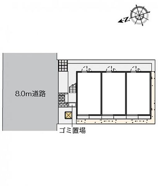 レオパレス平尾ハイツ 203｜大阪府大阪市大正区平尾3丁目(賃貸アパート1K・2階・23.18㎡)の写真 その3