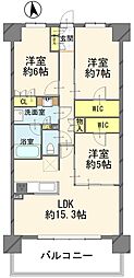 レーベン宇都宮元今泉GRANXE 3LDKの間取図画像