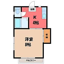 栃木県宇都宮市岩曽町（賃貸アパート1K・2階・26.08㎡） その2