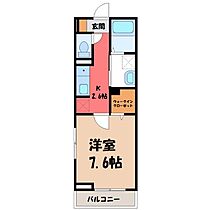 栃木県鹿沼市蓬莱町（賃貸アパート1K・2階・27.66㎡） その2