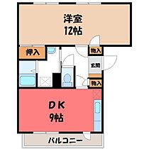 ニューエルディム滝の原  ｜ 栃木県宇都宮市鶴田町（賃貸マンション1LDK・3階・51.60㎡） その2