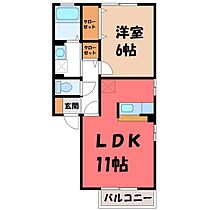 栃木県宇都宮市戸祭2丁目（賃貸アパート1LDK・2階・41.26㎡） その2