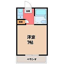 栃木県下都賀郡壬生町駅東町（賃貸アパート1K・2階・18.97㎡） その2