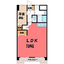 栃木県宇都宮市栄町（賃貸マンション1LDK・14階・51.30㎡） その2