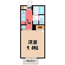 栃木県宇都宮市御幸町（賃貸アパート1K・1階・28.20㎡） その2