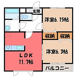 東武宇都宮線 東武宇都宮駅 徒歩30分