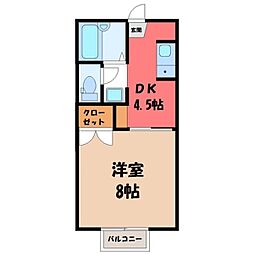 JR東北本線 宇都宮駅 バス20分 富士見小学校北口下車 徒歩4分