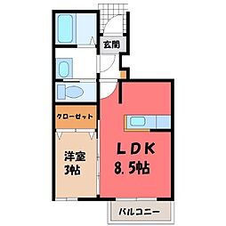 宇都宮芳賀ライトレール線 峰駅 徒歩12分 1階/-