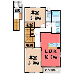 JR東北本線 石橋駅 バス11分 上三川車庫下車 徒歩7分