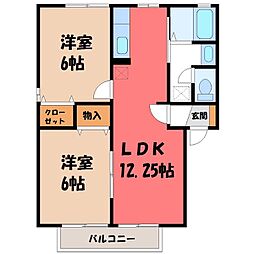 JR東北本線 雀宮駅 徒歩26分 1階/-