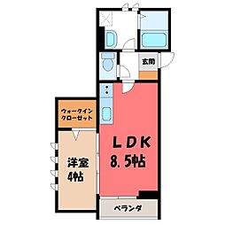 東北本線 宇都宮駅 バス15分 ミツトヨ前下車 徒歩8分