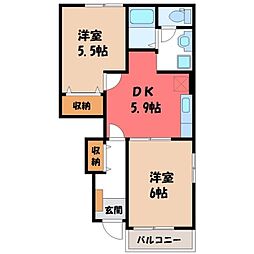 東武日光線 北鹿沼駅 徒歩14分