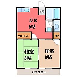 JR東北本線 宇都宮駅 バス23分 山崎街道入口下車 徒歩3分 2階/-