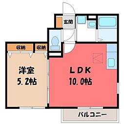 JR東北本線 宝積寺駅 徒歩6分 1階/-