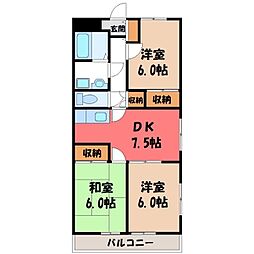 東武宇都宮線 江曽島駅 徒歩17分 3階/-