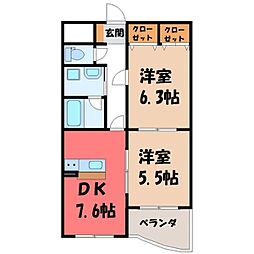 東武宇都宮線 南宇都宮駅 徒歩12分
