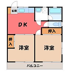 東武宇都宮線 東武宇都宮駅 バス13分 駒生町下車 4.1km 2階/-