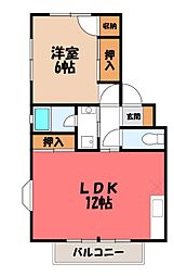 TWINS・M・1 1LDKの間取図画像