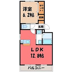 JR東北本線 宇都宮駅 バス15分 陽南中前下車 徒歩7分 2階/-