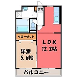 JR東北本線 岡本駅 徒歩20分 1階/-