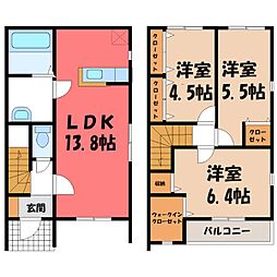 MECKY B 3LDKの間取図画像