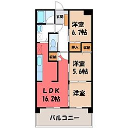 三向ハイツ元今泉 6階