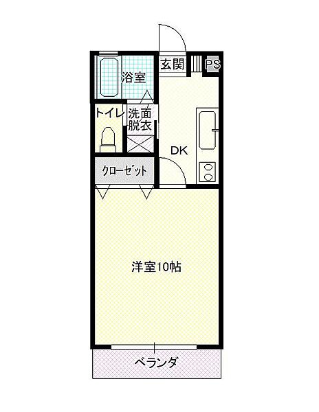 サンフィル長者 205号室｜福島県郡山市長者2丁目(賃貸マンション1K・2階・29.16㎡)の写真 その2