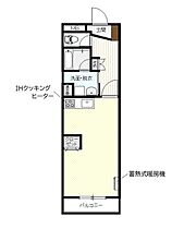 ホヤージュ 203 ｜ 福島県郡山市八山田西4丁目（賃貸マンション1R・2階・33.89㎡） その2