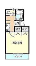 アップル咲田 208 ｜ 福島県郡山市咲田2丁目（賃貸アパート1K・2階・25.70㎡） その3