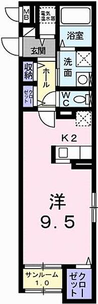 兵庫県姫路市野里(賃貸マンション1K・1階・35.70㎡)の写真 その2