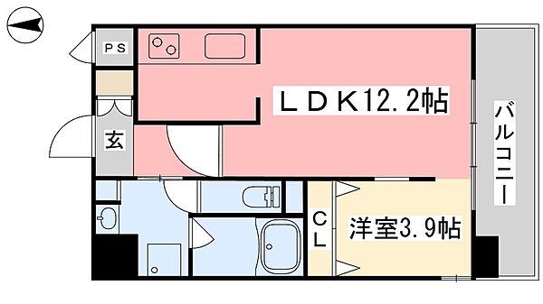 アーバン松前町 401｜愛媛県松山市松前町3丁目(賃貸マンション1LDK・4階・36.46㎡)の写真 その2