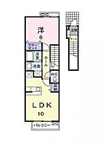 フルール　Ａ  ｜ 愛媛県松山市石手白石（賃貸アパート1LDK・2階・42.37㎡） その2