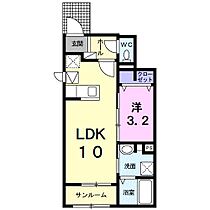 イリーデII  ｜ 愛媛県東温市志津川南5丁目（賃貸アパート1LDK・1階・36.22㎡） その2