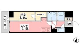 ルミナス勝山東 1104 ｜ 愛媛県松山市築山町12-30（賃貸マンション1LDK・11階・42.91㎡） その2