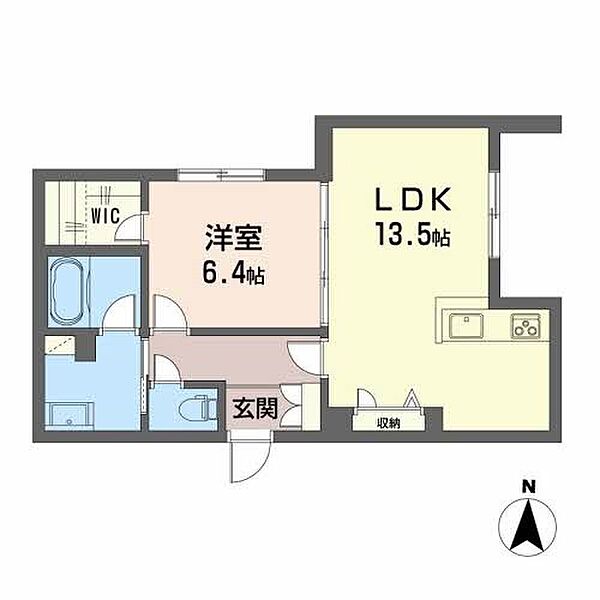 クレールマノワール朝生田 ｜愛媛県松山市朝生田町6丁目(賃貸マンション1LDK・1階・51.16㎡)の写真 その2