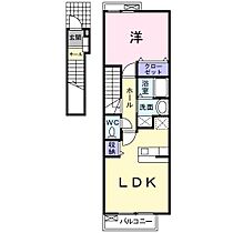 チェリッシュI  ｜ 愛媛県松山市吉藤4丁目（賃貸アパート1LDK・2階・41.98㎡） その2