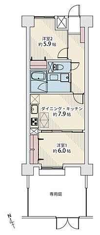 間取り ライオンズマンション上杉北 1階/105