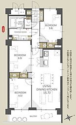 間取図画像 3LDK